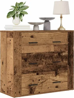 Immagine prodotto di vidaXL Credenza effetto legno vecchio 80x33x70 cm Materiale a base di legno