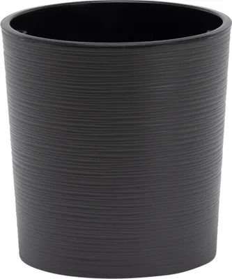 Produktbild von SIENA GARDEN Pflanzgefäß LOCON GROOVE, anthrazit Rillenoptik, Ø 30 x 30,5 cm