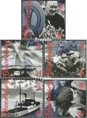 Produktbild von Briefmarken GB - Guernsey 1995 Mi 672-676 (kompl.Ausg.) postfrisch Weltkriegsende