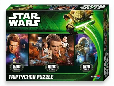 Produktbild von Star Wars-EP2/EP3 Tript. Puzzle Jedi