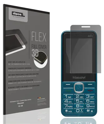 Produktbild von Full Cover Privacy Blickschutzfolie für Masstel Izi 26 Folie Anti-Shock