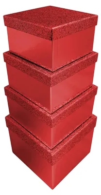 Immagine prodotto di Cofanetto regalo Clairefontaine "Rosso glitter" 4 pezzi