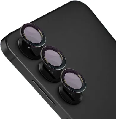 Produktbild von Gehärtetes Glas für die Kamera mit Applikator für Galaxy S25 Plus, Bizon Glass Snap Lens, 1 Set, Schwarzer Rahmen