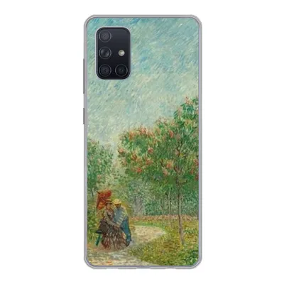 Produktbild von MuchoWow® Handyhülle Schutzhülle Hülle für Samsung Galaxy A51 Garten mit Liebenden - Vincent van Gogh Silikon Softcase Handy Hülle - Schutzabdeckung