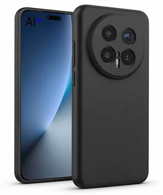 Immagine prodotto di Custodia in silicone per Honor Magic 8 Pro - Custodia protettiva nera opaca - Cover posteriore per cellulare