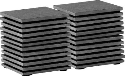 Produktbild von Argon Ta Linea Untersetzer aus Schiefer, quadratisch, 10 cm, 24 Stück