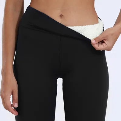 Produktbild von Damen Winter Thermal Stretch Leggings Hohe Taille Warme Leggings Casual Dicke Winter Leggings,S