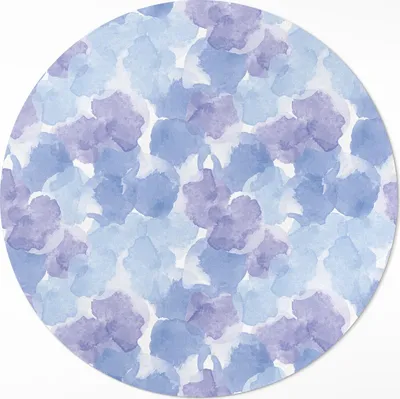 Produktbild von Aquarellflecken abstrakt– Vinylteppich – Indoor Teppich – Flur – Pflegeleicht – Runder Teppich – PVC Teppich – Outdoor Teppich – Pflegeleicht – fi 90cm