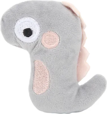 Produktbild von Catnip Plüschkatze Spielzeug Zahnreinigung Innenleichte Langeweile und Stress Interactive Kitty Toy für neckende Catgrey -Dinosaurier
