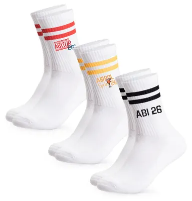 Produktbild von Occulto Damen & Herren Abi Tennissocken 3er Pack (Modell: Abi)