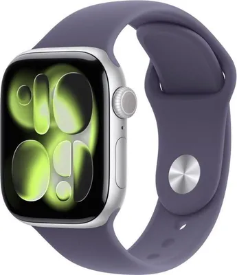 Obrázok produktu pre Apple Watch Series 11 GPS + Cellular, 42 mm, hliníkové strieborné puzdro, športový remienok Purple Fog M/L