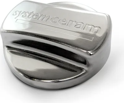Produktbild von Systemceram 00786 Excenter Drehgriff, rund aus Edelstahl glänzend / Drehknopf