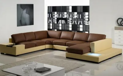Produktbild von Eckgarnitur Wohnlandschaft U Form Sofa Eckcouch Ecksofa Couch Garnitur Polster