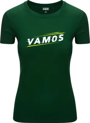 Produktbild von Diarbo Damen T-Shirt mit Sport Druck Vamos! Dunkelgrün Gr.L