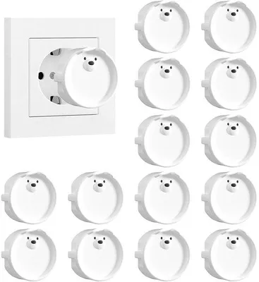 Image de Lot de 14 cache-prises étanches en silicone