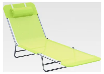Produktbild von Sonnenliege Gartenliege Relaxliege Bäderliege Zweibeinliege in 4 Farben (Grün)