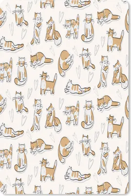 Produktbild von MuchoWow® Mauspad Mousepad Katze - Muster - Tiere 40x60 cm - Mousepads - Maus Mat - Pad - Mausunterlage - Schreibtisch Accesoire