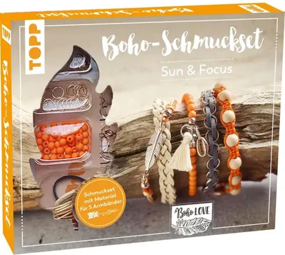Zdjęcie produktu dla frechverlag Zestaw biżuterii boho Sun & Joy (pomarańczowy) 18563