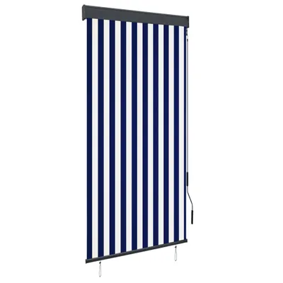 Zdjęcie produktu dla Roleta zewnętrzna Living Store 100 x 250 cm niebiesko-biała