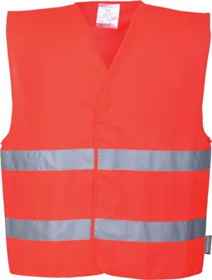 Produktbild von Portwest C474 Zwei Reflex-Streifen Warnschutzweste Red Gr. L/XL