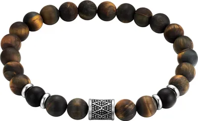 Produktbild von True Rebels Armband Edelstahl Achat Tigerauge 50060243