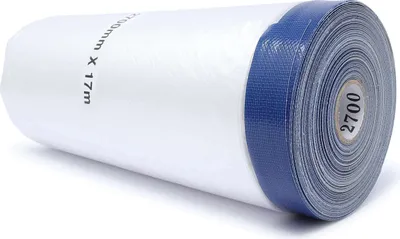 Produktbild von gws Maler-Abdeckfolie mit Gewebeklebeband, 17 m x 2700 mm, blau mit Folie