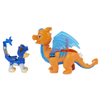 Image de Figurines Chevaliers De La Patrouille Paw Avec Dragon Chase