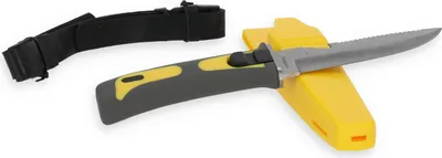 Produktbild von scharfes Tauchermesser Security mit Edelstahklinge mit 11,5 cm Länge und Verriegelung