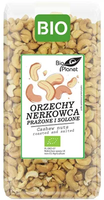 ORZECHY NERKOWCA PRAŻONE I SOLONE BIO 350 g - BIO PLANET