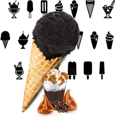Zdjęcie produktu dla Biszkopt karmelowy czarny lody w proszku 1 kg