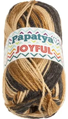 Produktbild von Garn JOYFUL - 100g / 200 m - Beige, Braun, Grau