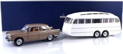 Produktbild von Peugeot 404 + Caravan Hénon 1965 - 1:18 - Norev
