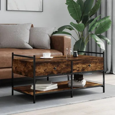 Produktbild von Cloris Designermöbel Couchtisch Räuchereiche 99x50x50 cm Holzwerkstoff 2024 Neu