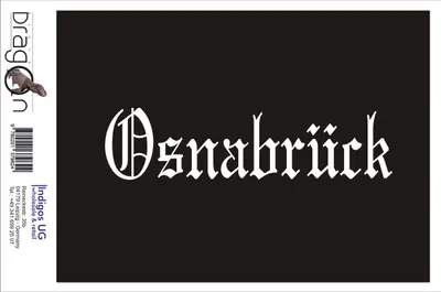 Produktbild von Aufkleber / Autoaufkleber - JDM / Die cut / Auto / OEM - Stadt Osnabrück - 200x50mm schwarz - Heckscheibe / Heckscheibenaufkleber