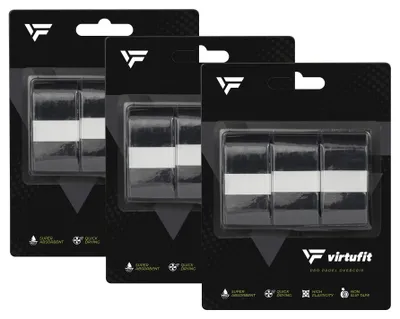 Produktbild von VirtuFit Pro Padel Übergriffbander - Schwarz - 9 Stück