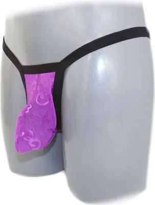 Produktbild von Thongs Men G Strings Underwear Lace Transparent