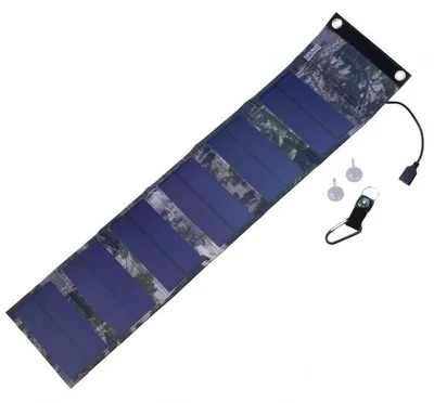 Zdjęcie produktu dla PowerNeed ES-6, 9 W, Monokryształowy silikon, Zielony, Podróżowanie z plecakiem, Kemping, Wędrówki, Łowiectwo, 320 g, 15,5 cm