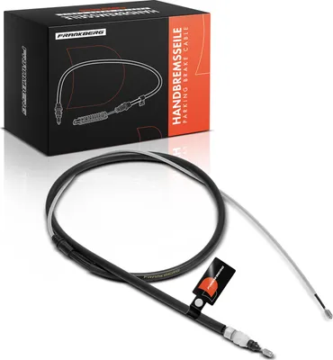 Imagen del producto de Frankberg, sistema de freno de estacionamiento con cable, para eje trasero, compatible con ambos lados, para Peugeot 207 CC, modelos WD, WA, WC, de 2006 a 2015