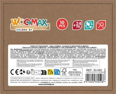 Obrázek produktu pro Dřevěná hra Colorbaby Wood 22 x 25 x 15 cm