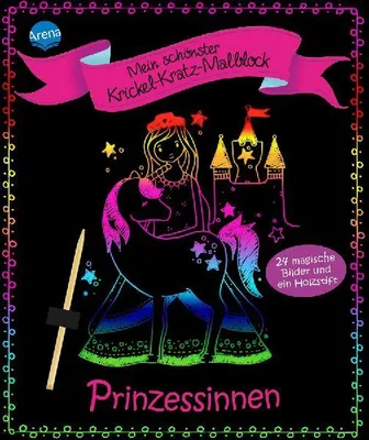 Produktbild von Mein schönster Krickel-Kratz-Malblock. Prinzessinnen