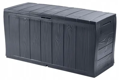 Produktbild von Keter Gartenbox Aufbewahrungsbox Sitzbank 270L Graphit