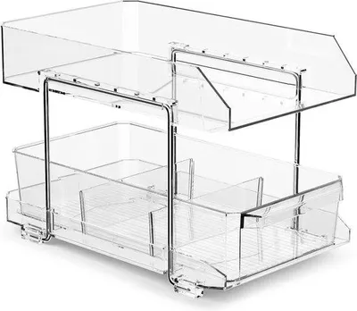 Produktbild von Famanu Küchenorganizer aus Acryl mit Schublade - Für Schrank, Kühlschrank und Unterbau