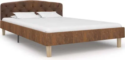 Obrázok produktu pre vidaXL Posteľný rošt Brown Suede Optics 120x200 cm