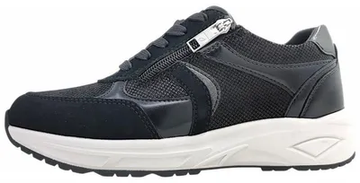 Immagine prodotto di Scarpe da ginnastica da donna Waldläufer H-Jill, modello stringato, colore nero, ideali per il tempo libero