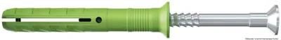 Produktbild von fischer Nageldübel N Green 6 x 60/30 S Senkkopf, 45 Stück