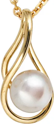 Produktbild von JOBO Anhänger 585 Gold Gelbgold 1 Süßwasser Perle
