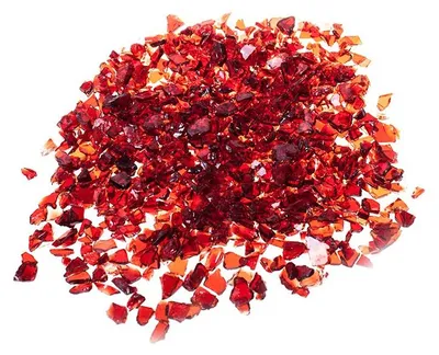 Produktbild von Glassplitt Red 5-10 mm, Glas, Rot, 20 kg Sack, für Garten und Beet