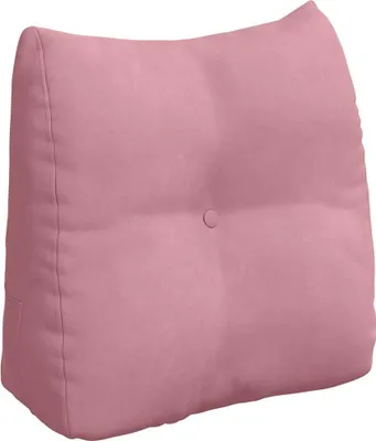 Immagine prodotto di vidaXL Cuscino per la schiena Rosa 45 x 24 x 50 cm in velluto