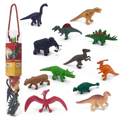 Produktbild von Mojo Vorgeschichte Mini Dinosaurier spielen Set, 12dlg. - 380055