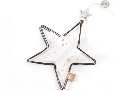 Produktbild von Winter Transparent Ornament Stern 5-zackig